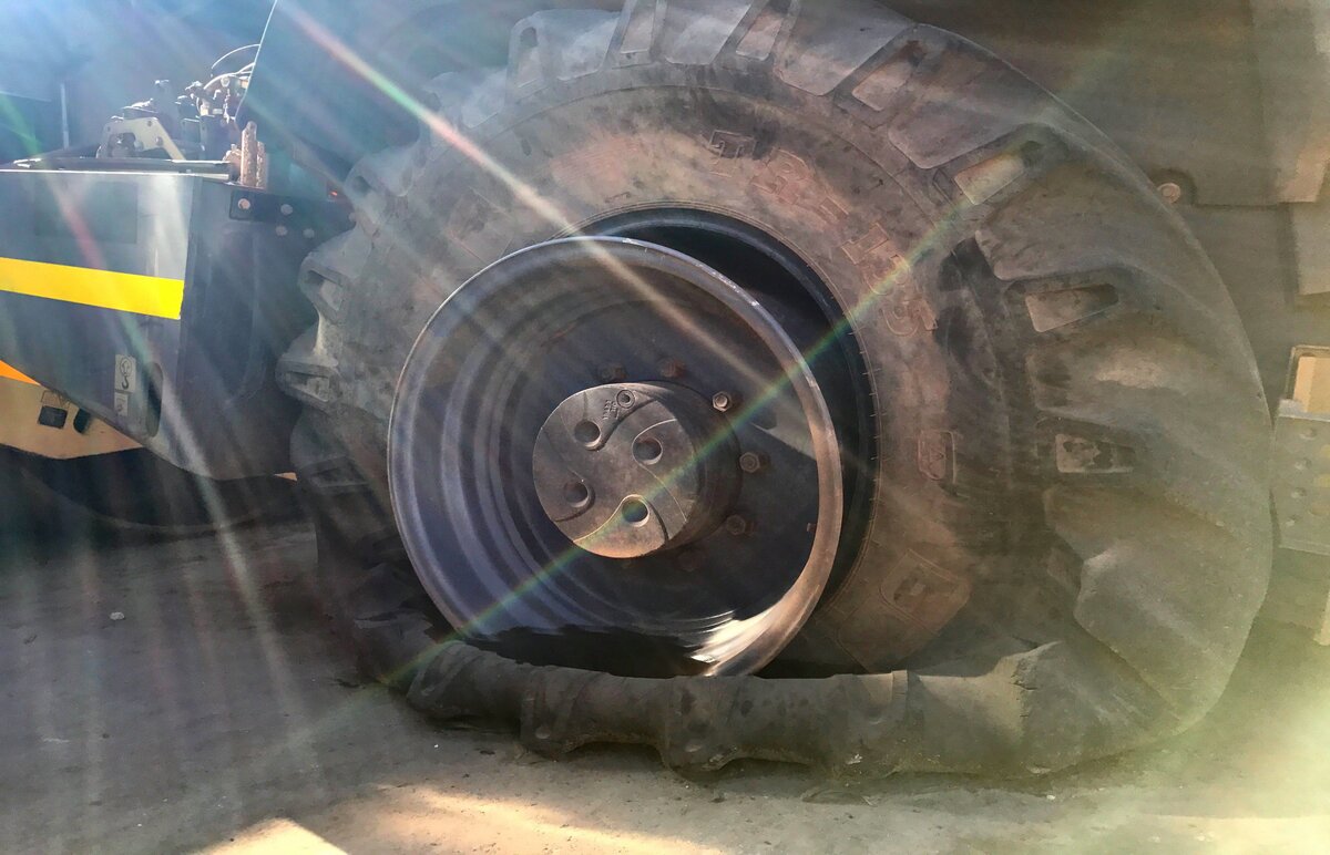 Flat tyre